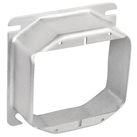 Southwire Device Ring, 2 Gangs, Stainless Steel, Square Box Type 52C24-SS